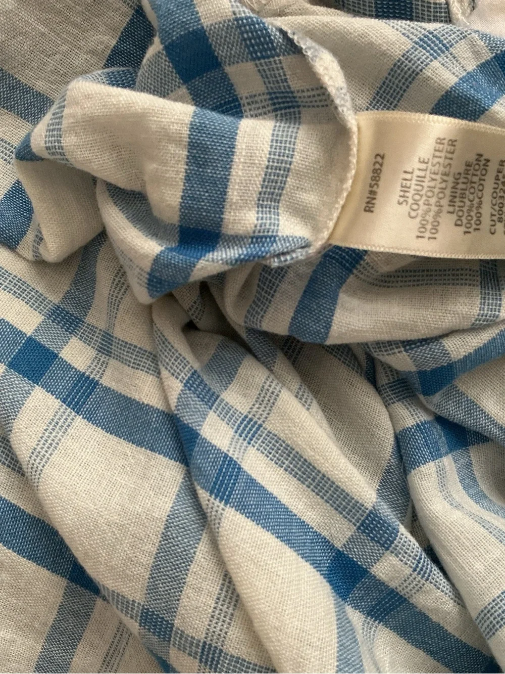 Max Studio Blue & White Plaid Ruffle Midi Dress - Picture 11 of 11